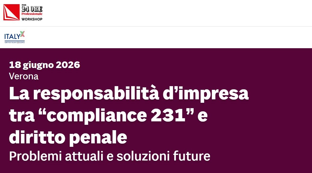 La responsabilità d’impresa tra  “compliance 231” e diritto penale 