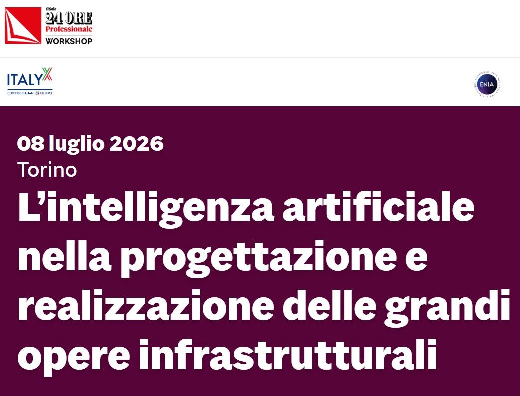 L’intelligenza artificiale nella  progettazione e realizzazione  delle grandi opere infrastrutturali 
