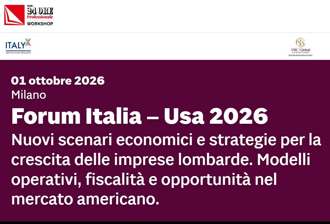 Forum Italia – Usa 2026