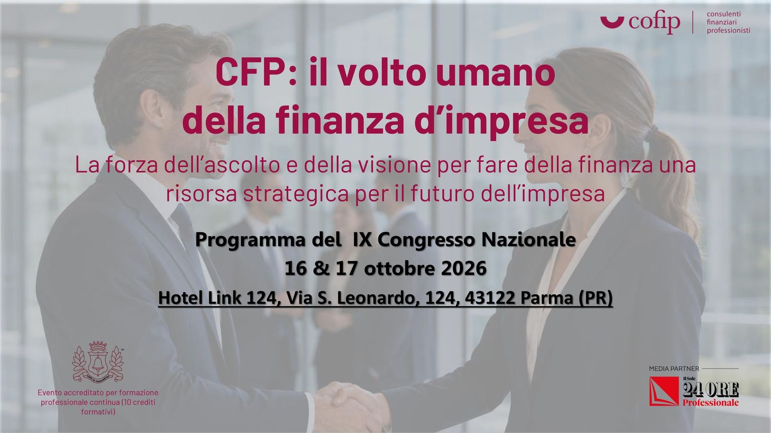 CFP: il volto umano della finanza d’impresa