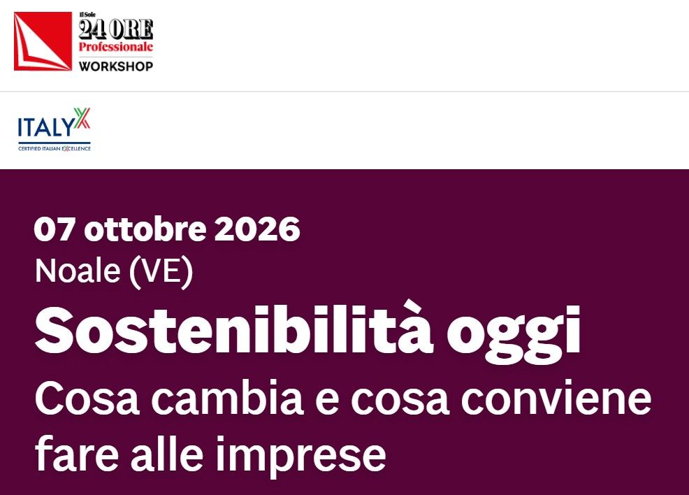 Sostenibilità oggi