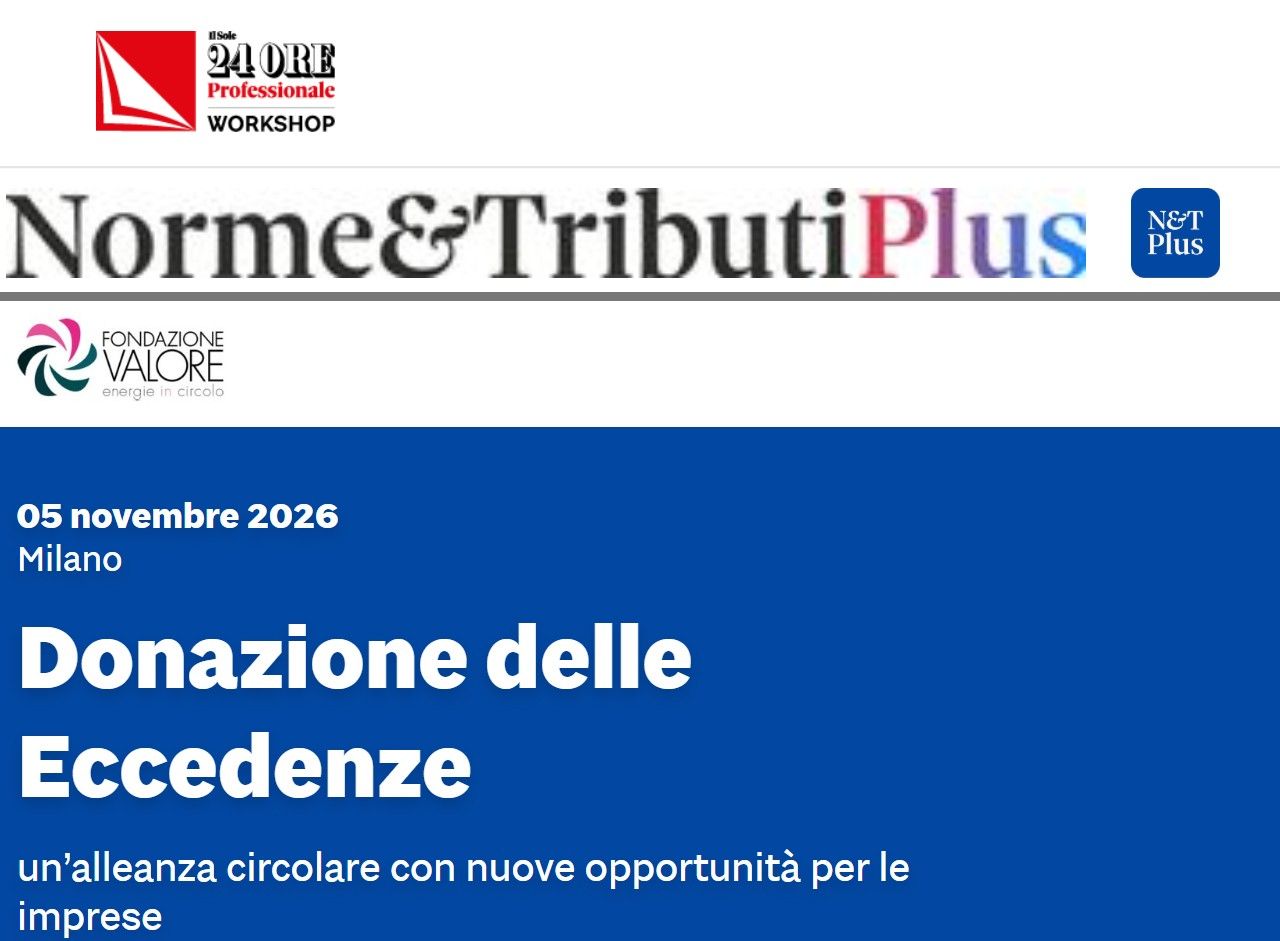 Donazione delle Eccedenze