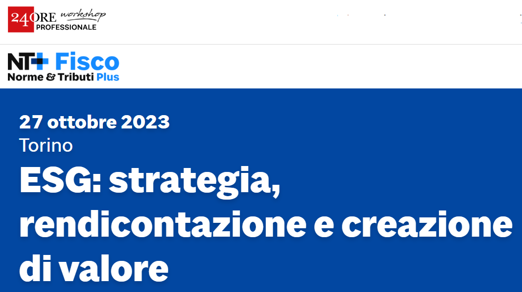 ESG: Strategia, Rendicontazione E Creazione Di Valore