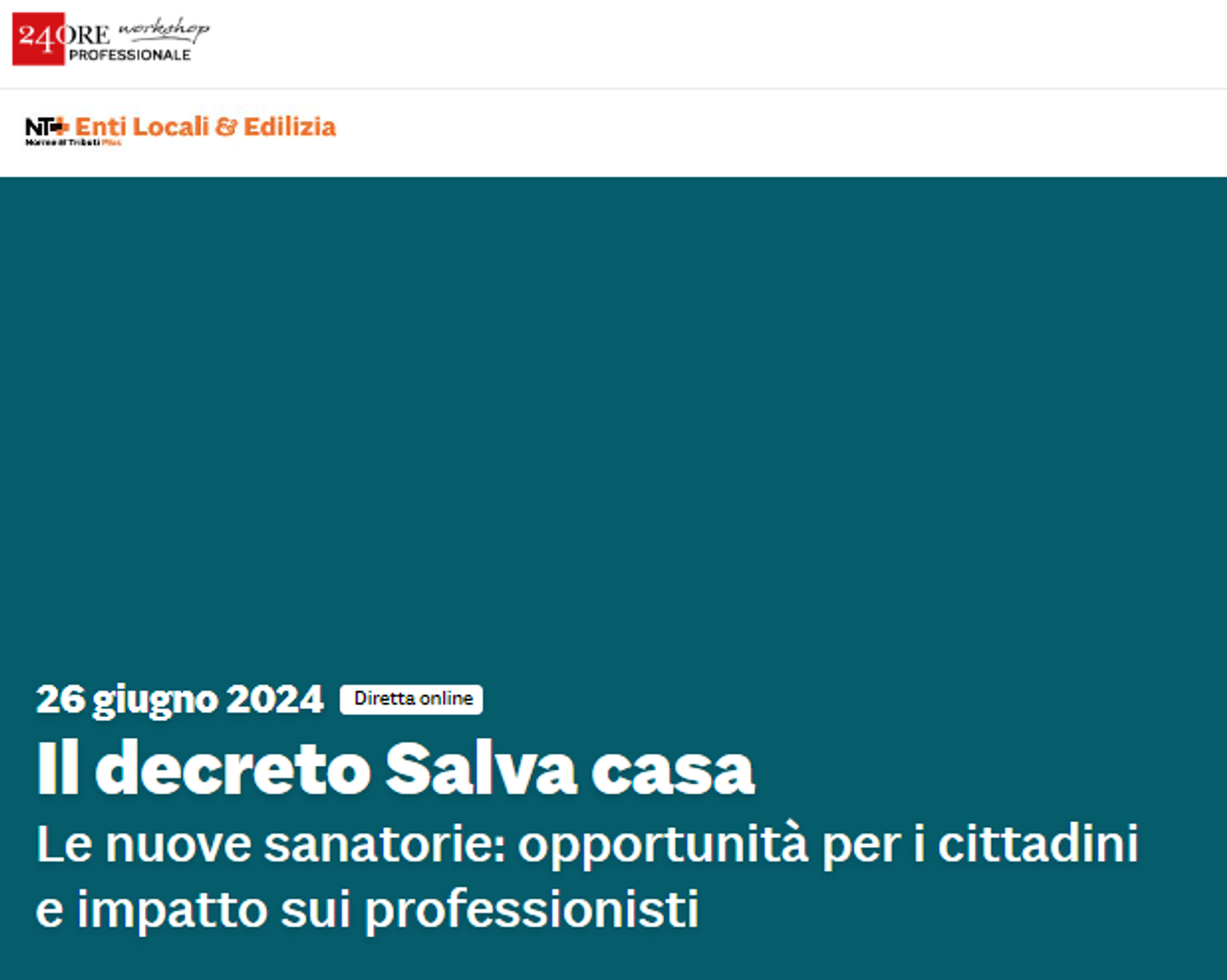 Il decreto Salva casa