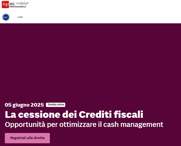 La cessione dei Crediti fiscali